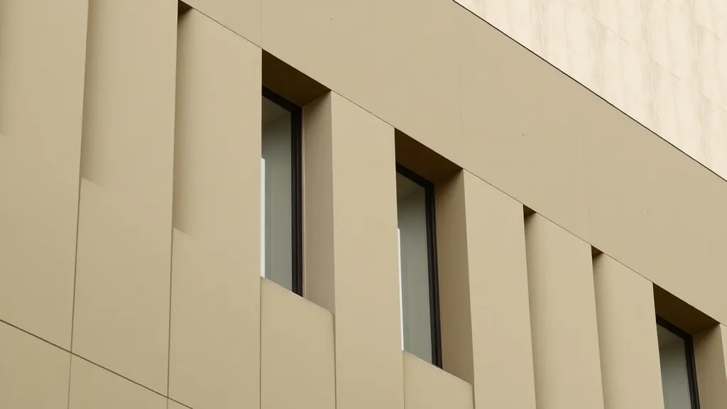 A minimalist architectural detail of a modern energy-efficie